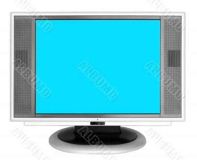 Monitor on white background