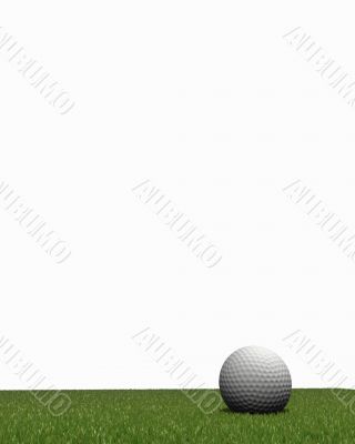 golf ball on grass