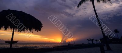 Sunset at Bayahibe-Dominican republic