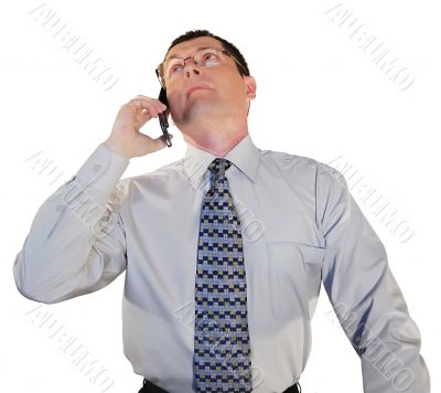  man in glasses with a cell phone