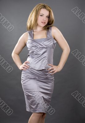 woman in silver