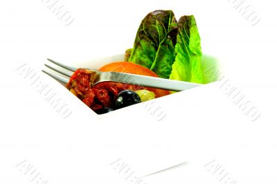 Olive Salad and Fork