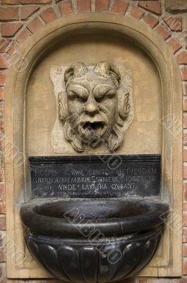 stone fountain sculpture