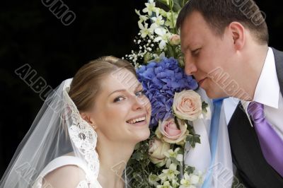 Newly-married couple