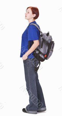 Backpacker girl
