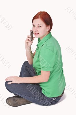 Teenager on the phone