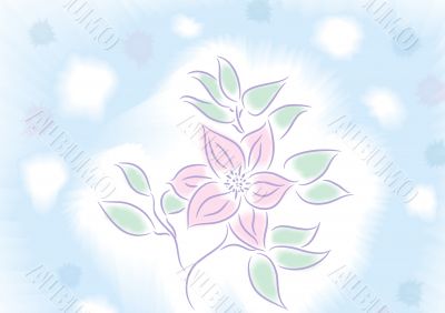 Flower watercolour