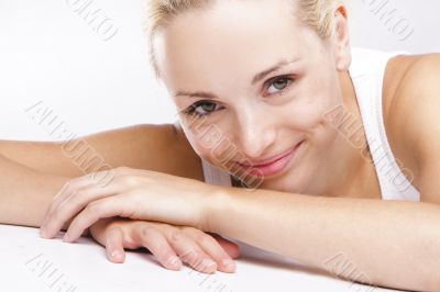 Isolated portrait of a natural beauty