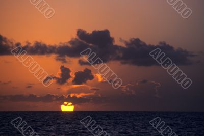 Sunset on ocean - Bayahibe - Dominican republic