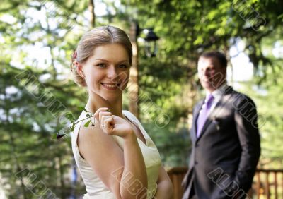 Newly-married couple