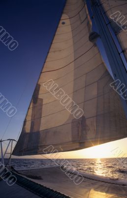 Catamaran on Caribbean sea - Dominican republic