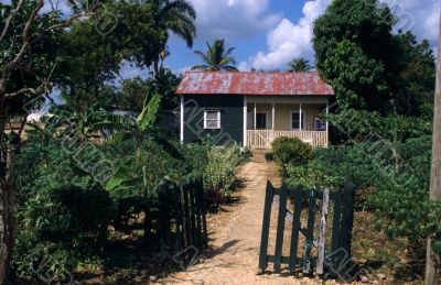 Traditional house Dominican republic