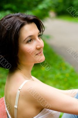 woman in the park
