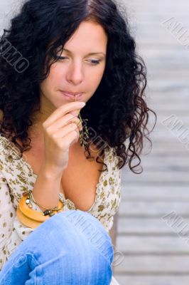 brunet woman
