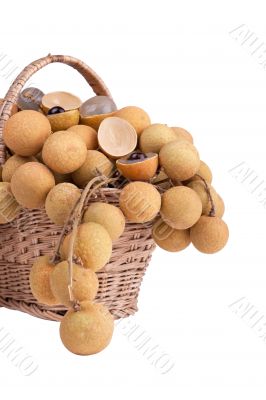 Longan in the shopping basket