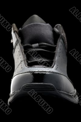 shoes on black macro