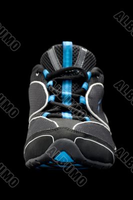 Sport shoes on black background
