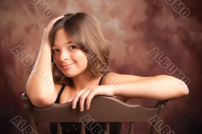 Pretty Hispanic Girl Portrait