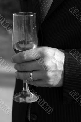 Glass of champagne