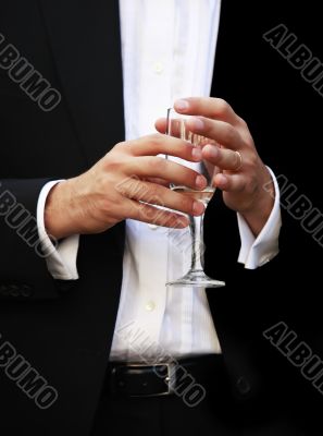 Glass of champagne