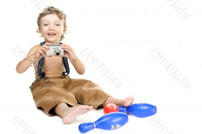 Boy with camera