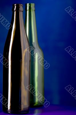 Glass bottle closeup