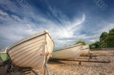 Boats on a coast