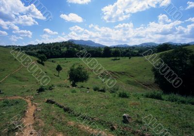 countryside landscape in Dominican republic