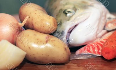 Fresh salmon