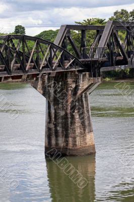 Historical River Kwai bridge; Thailand
