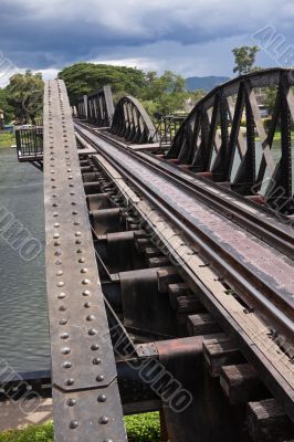 Historical River Kwai bridge; Thailand