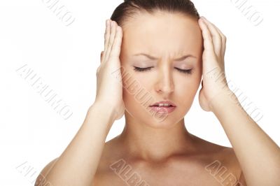 Woman with Migraine