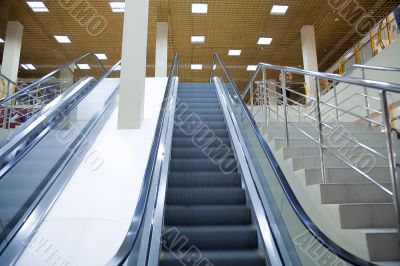 moving escalator