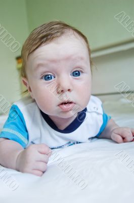Blue-eyed baby boy