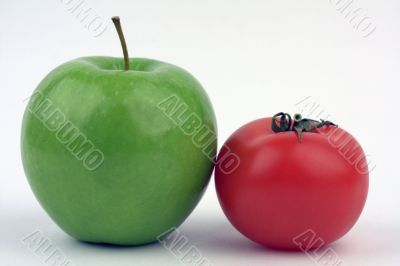Apple and tomato