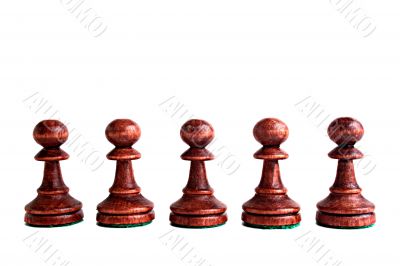Black pawns
