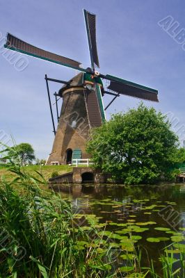 Windmill in the Kinderdijk (The Netherlands)