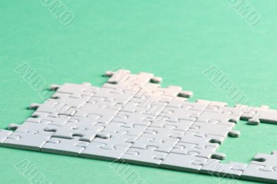 Jigsaw piece white