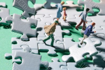 Stormy jigsaw pieces