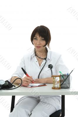young doctor with stethoscope
