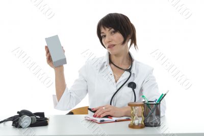 young doctor with stethoscope