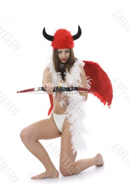 Sexual devil Kupedon with bow