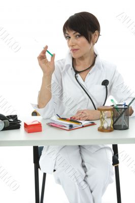 young doctor with stethoscope