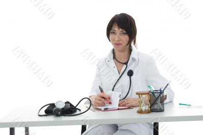 young doctor with stethoscope