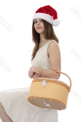 beautiful girl with  basket