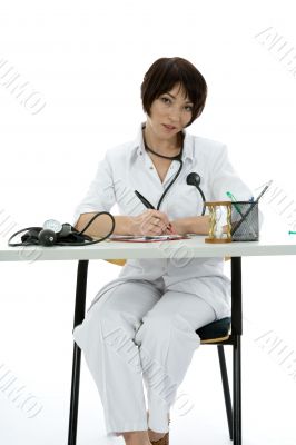 young doctor with stethoscope
