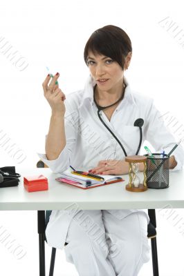 young doctor with stethoscope