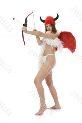 Sexual devil Kupedon with bow
