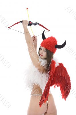 Sexual devil Kupedon with bow