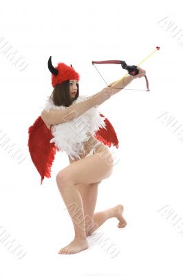 Sexual devil Kupedon with bow